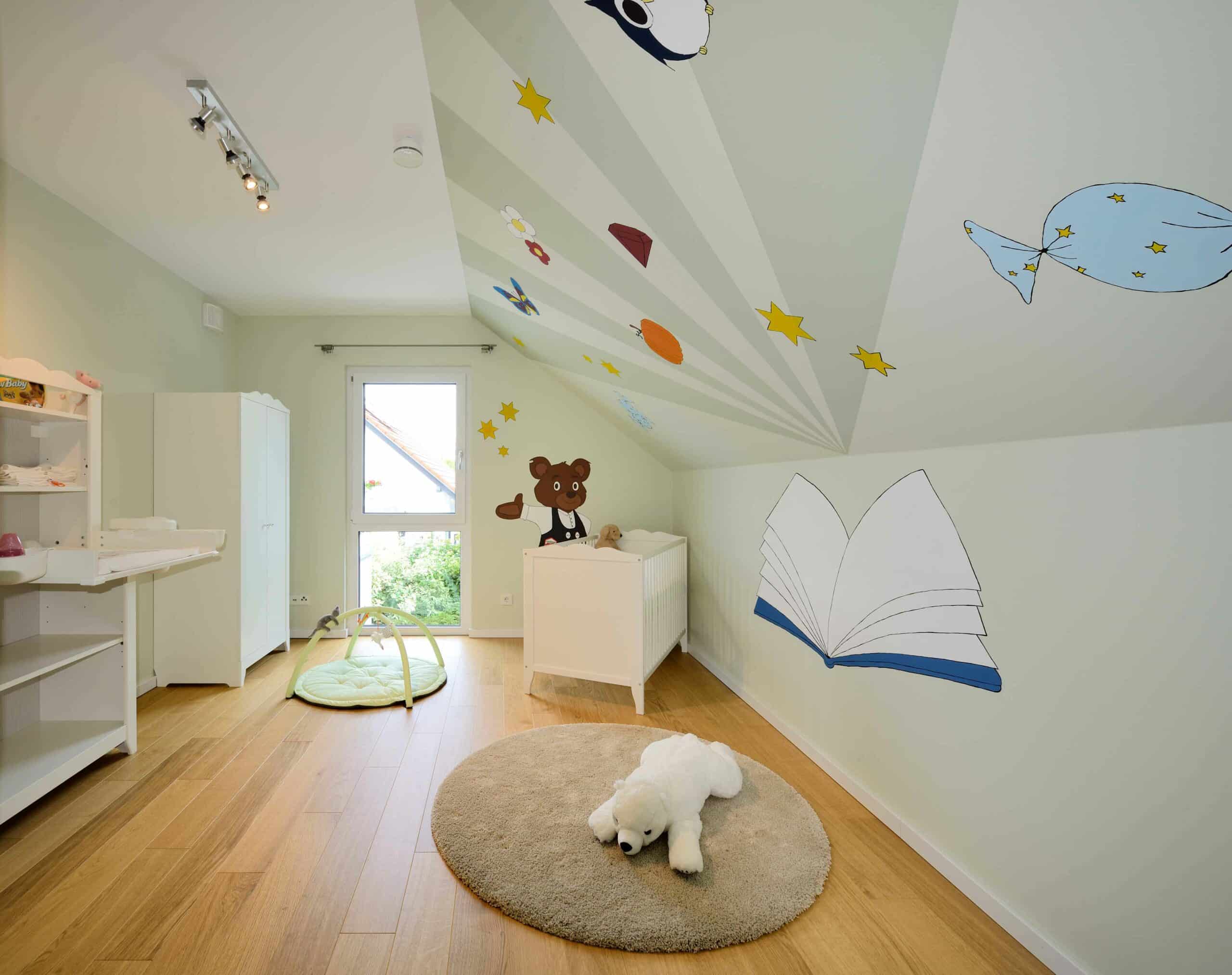 Kinderzimmer Musterhaus Life Oberrot von Fertighaus WEISS