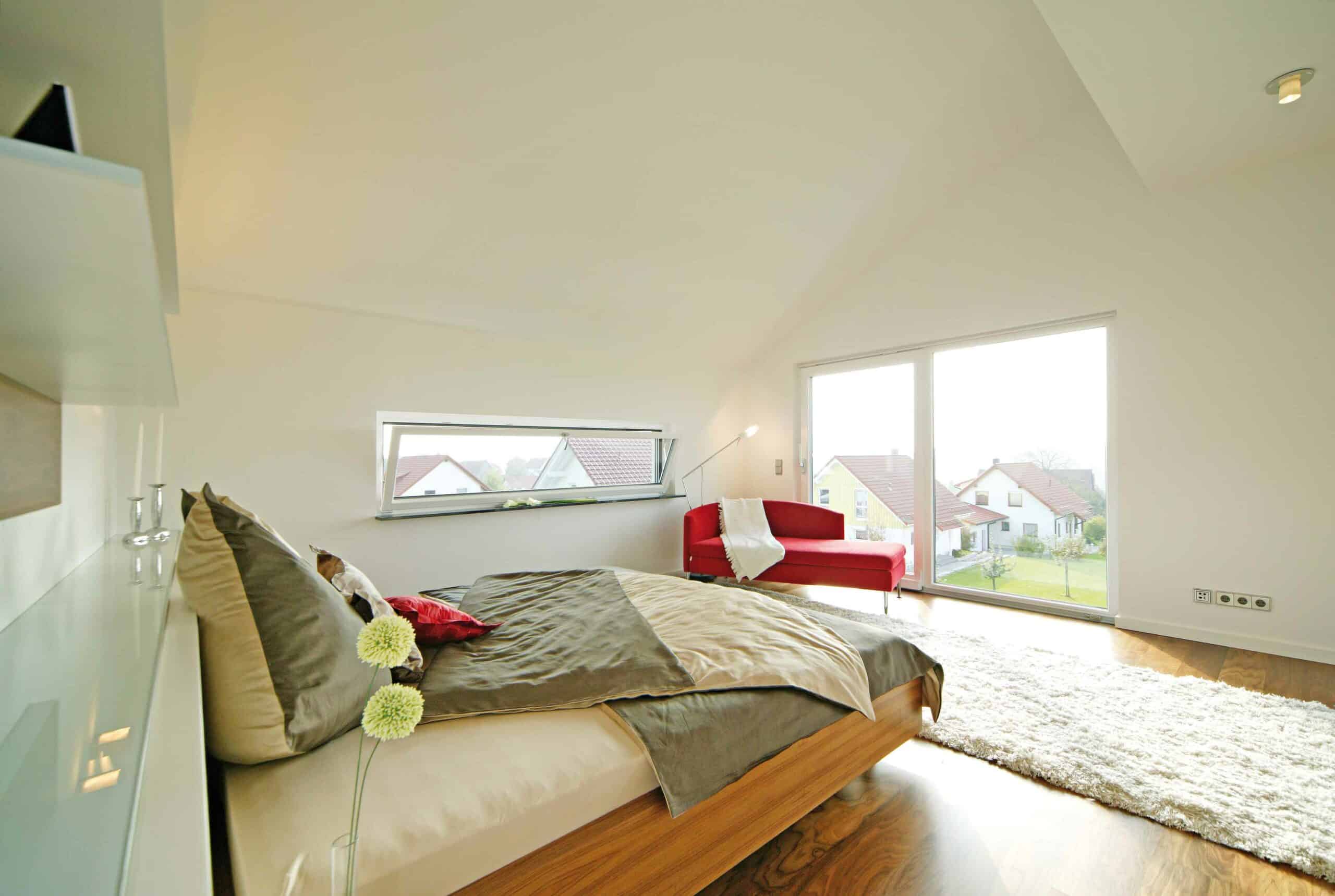 Schlafzimmer Musetrhaus Style Oberrot von Fertighaus WEISS