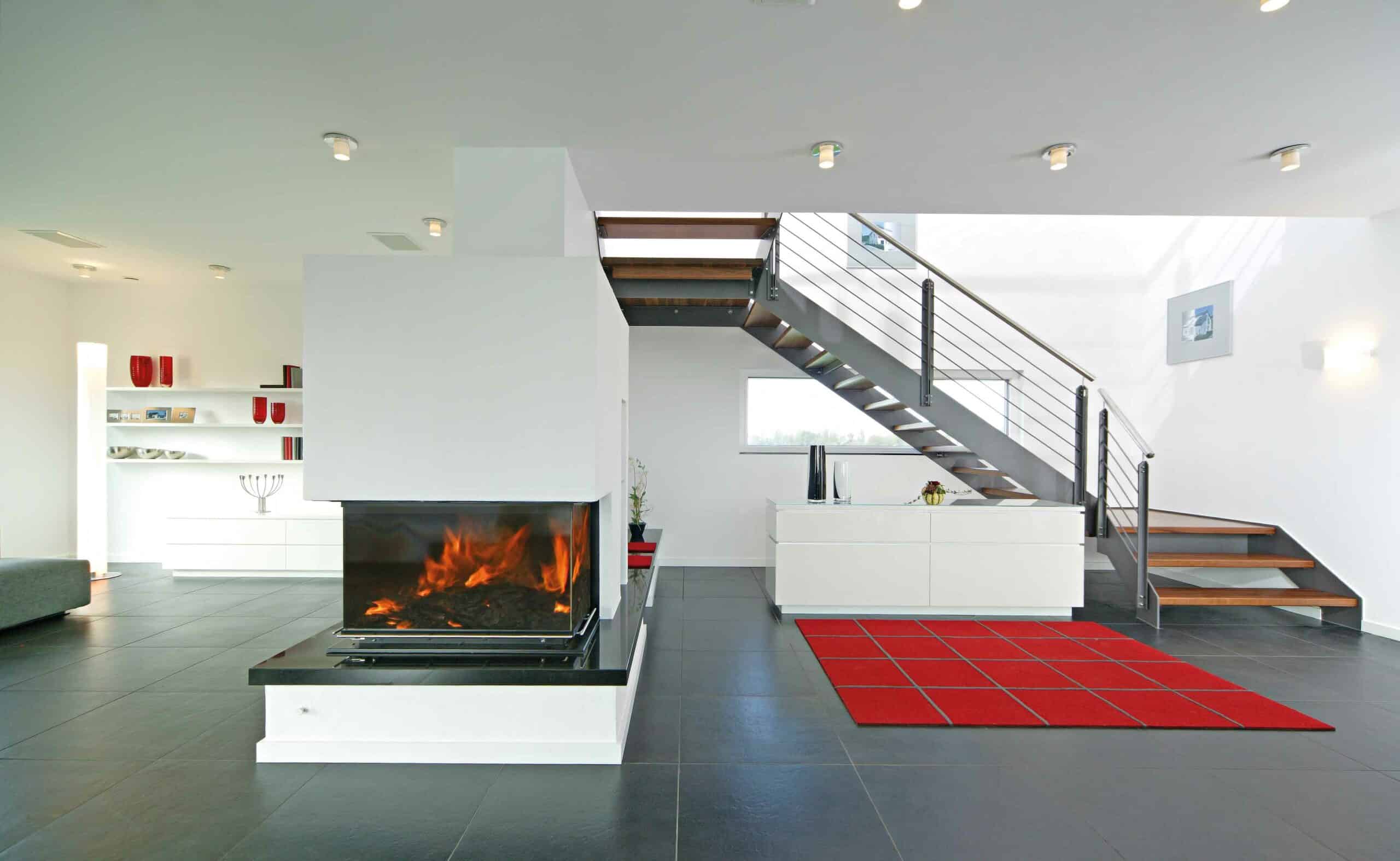 Treppe Musterhaus Style Oberrot von Fertighaus WEISS