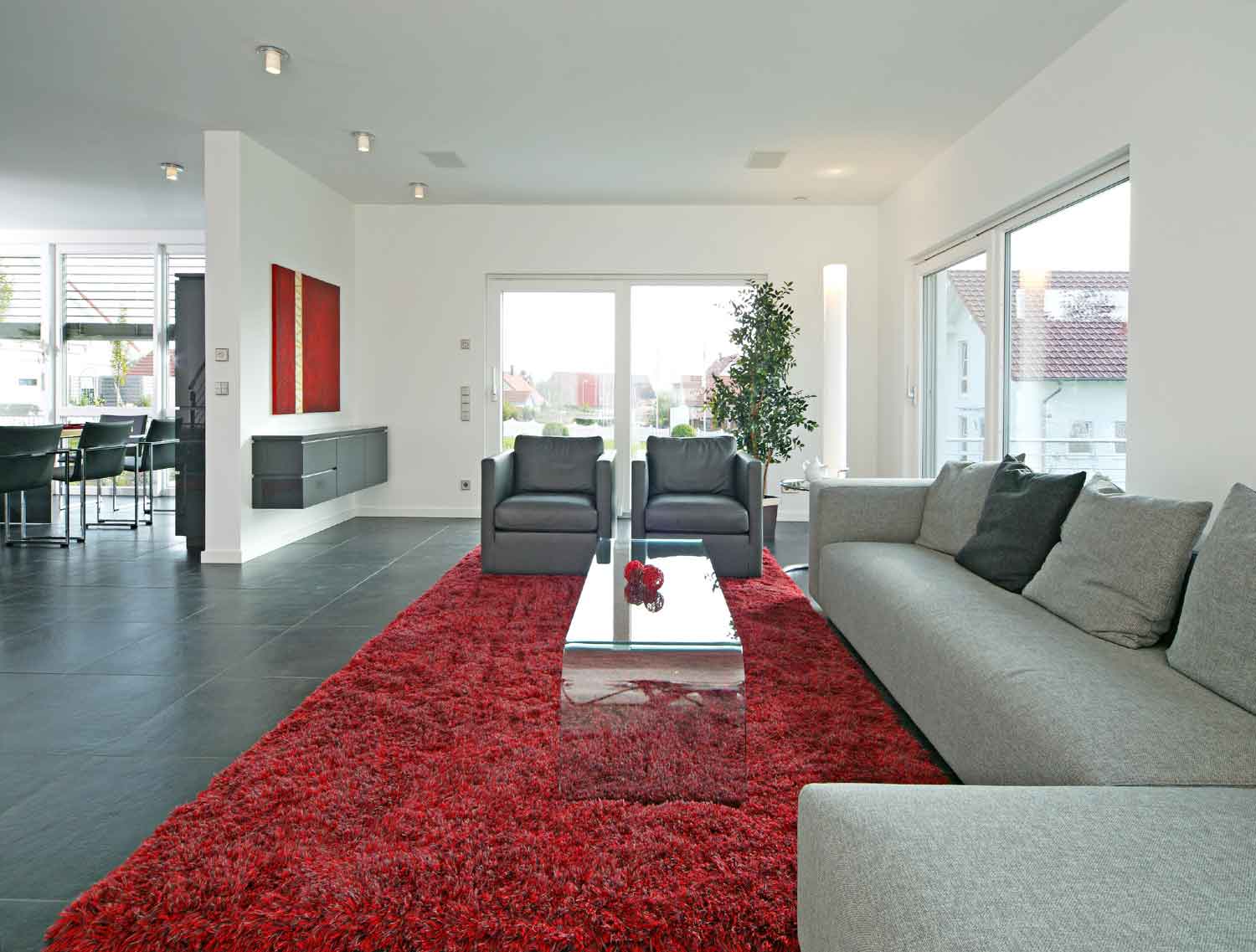 Wohnbereich Musterhaus Style Oberrot von Fertighaus WEISS
