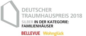 Deutscher Traumhauspreis 2020 in silber für das Kundenhaus Grauer von Fertighaus WEISS