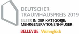 Deutscher Traumhauspreis 2019 in silber für das Kundenhaus Buchwaldvon Fertighaus WEISS