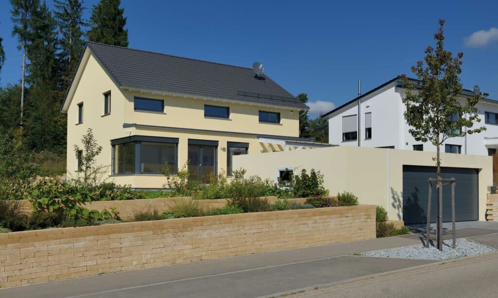 Außenansicht Haus Schmelzer von Fertighaus WEISS