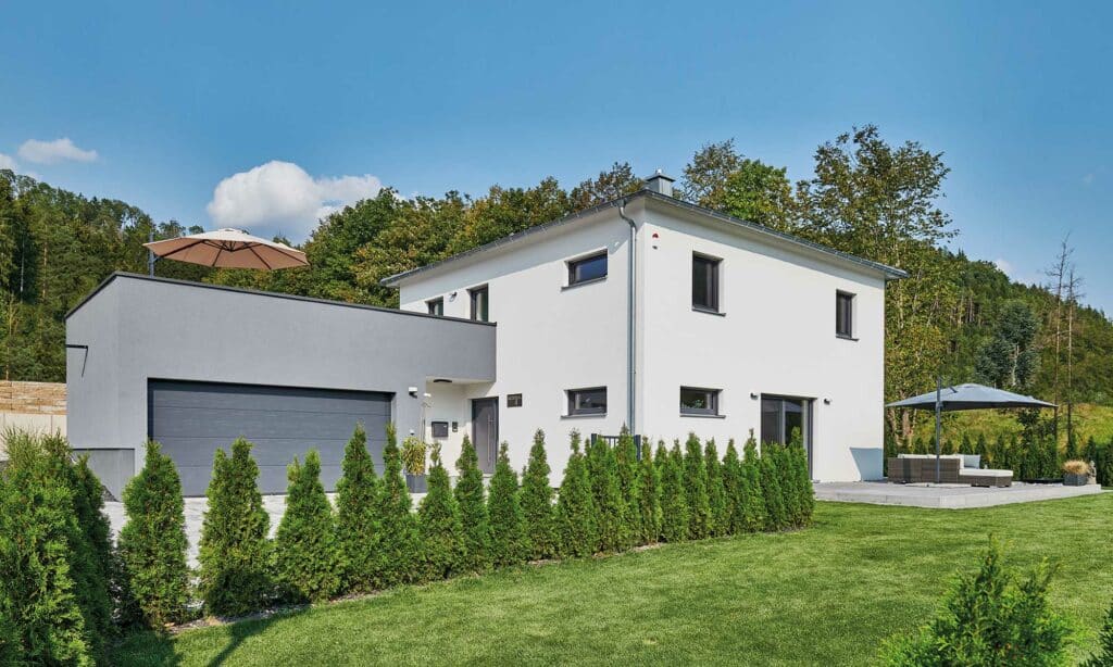 Garten Haus Schrader von Fertighaus WEISS