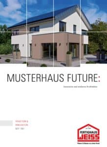 Flyer mit Grundrissvarianten vom Musterhaus Future Mannheim