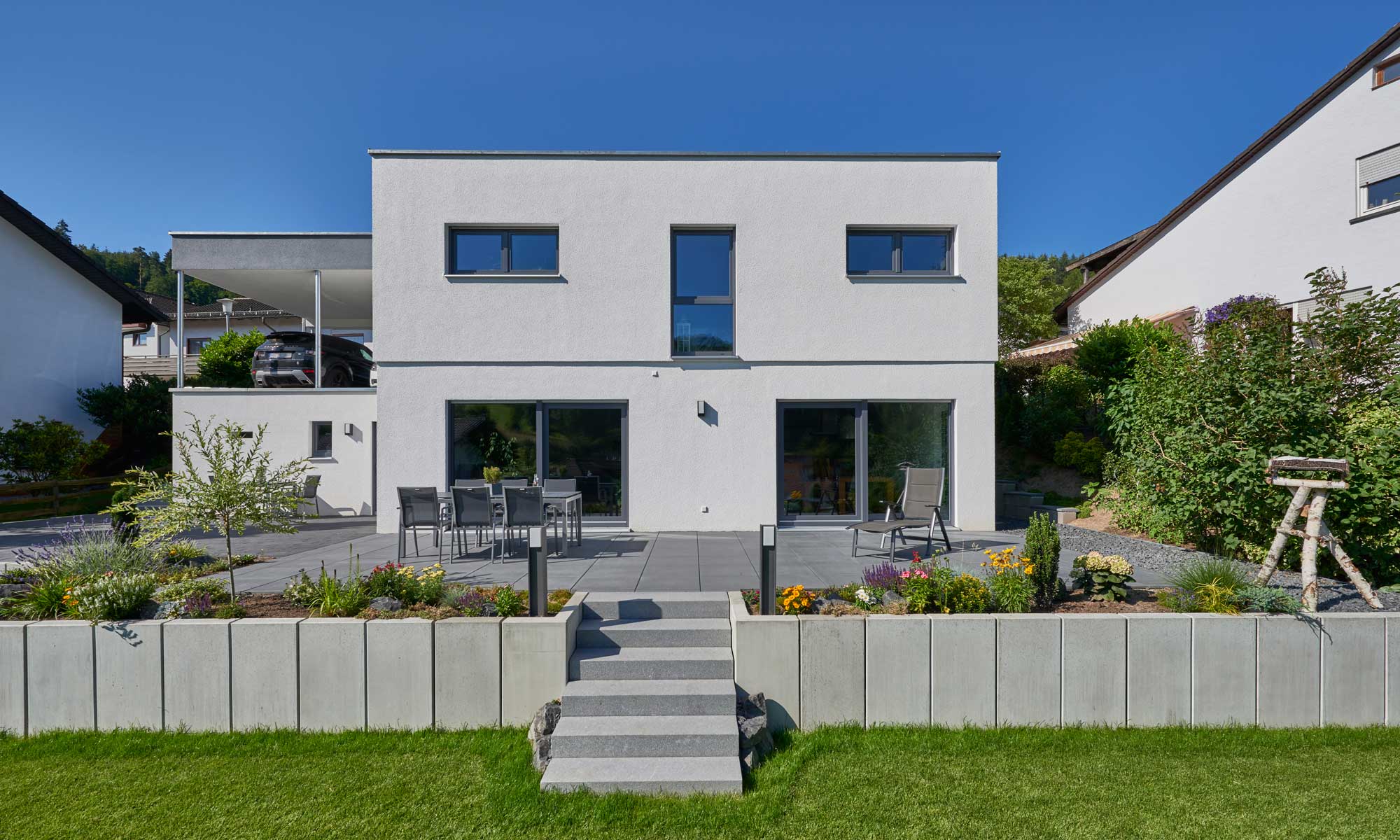 Garten Haus Schneider von Fertighaus WEISS