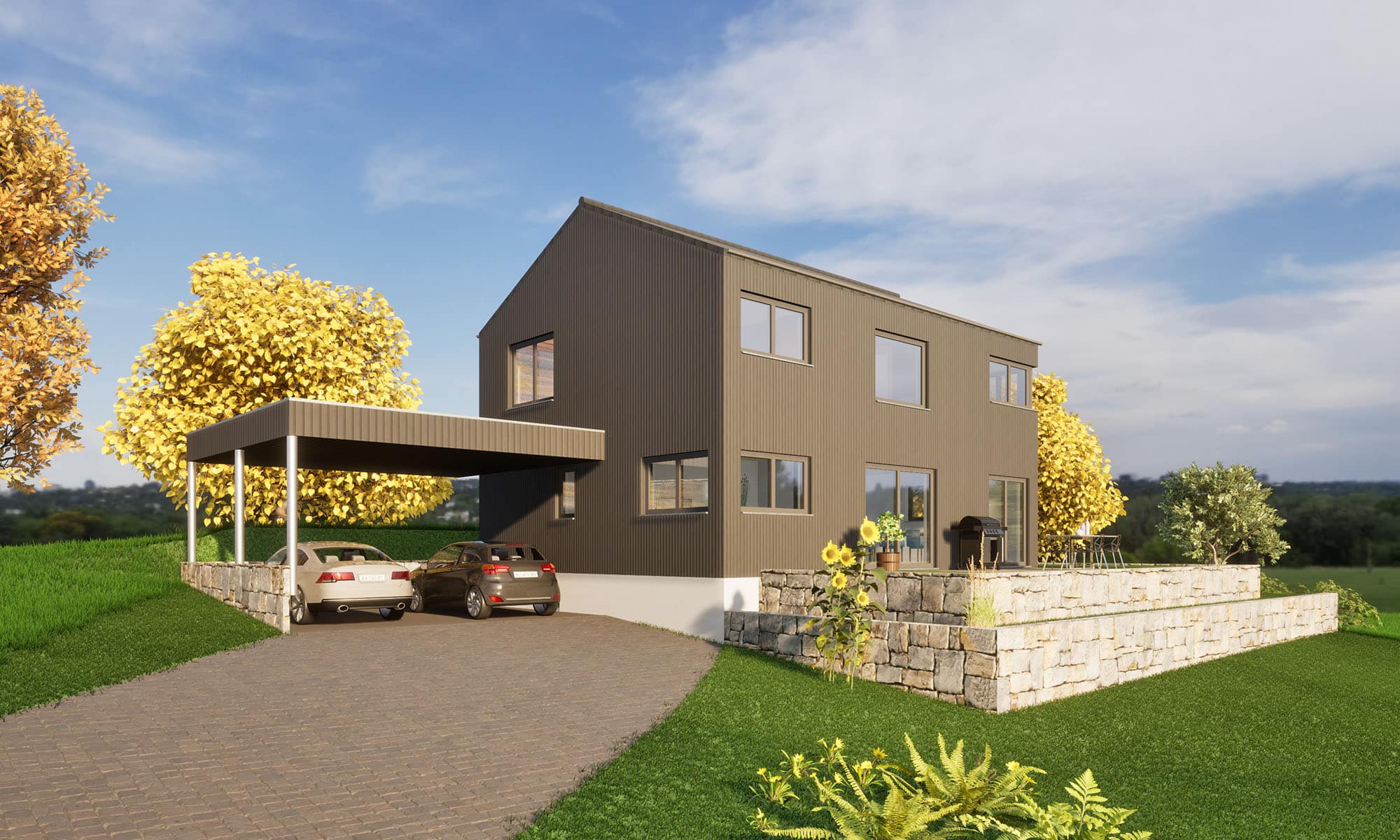 Fertighaus-WEISS-Rohbauausstellung-Iggingen